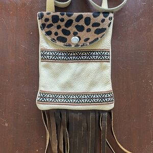 Indigenous Style Leather Satchel